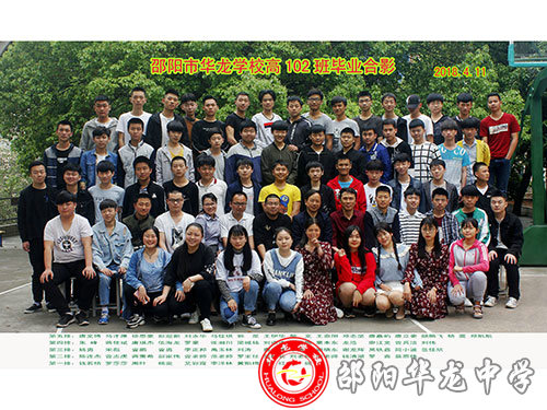 华龙中学高102班毕业合影